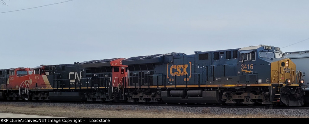 CSX 3416 CN 3175 CN 2637